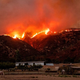 The blaze from the Apple fire reached a residential area of Banning, California on August 1.